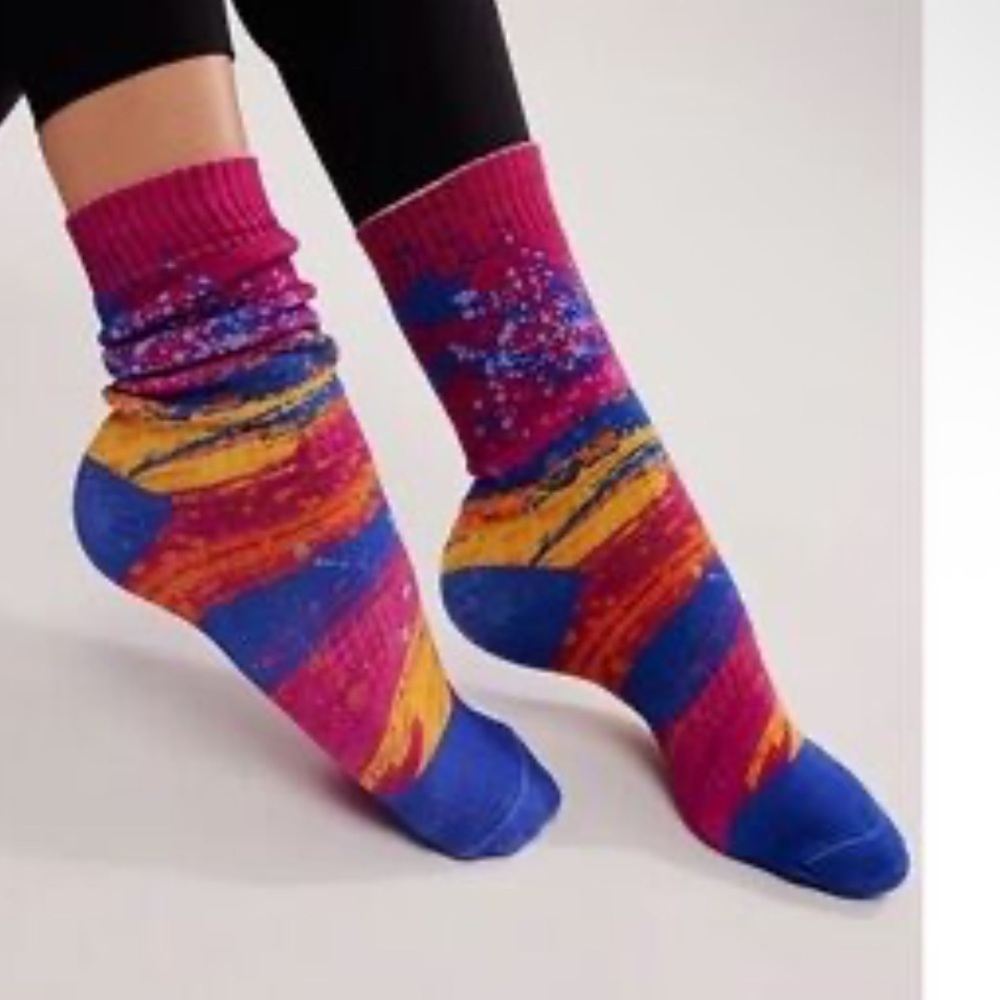 Free People Movement Splatter Surge Hike Socks, Set of 2, NWT
